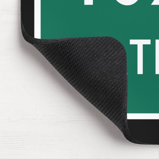 Texas State Line Road Sign Muismat (Hoek)