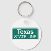 Texas State Line Road Sign Sleutelhanger (Achterkant)