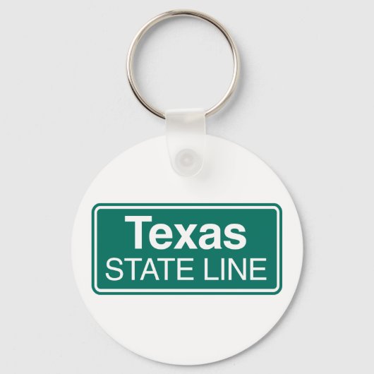 Texas State Line Road Sign Sleutelhanger (Achterkant)