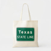 Texas State Line Road Sign Tote Bag (Voorkant)