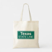 Texas State Line Road Sign Tote Bag (Achterkant)