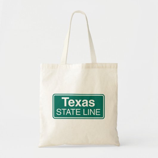 Texas State Line Road Sign Tote Bag (Voorkant)