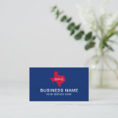 Texas State Logo Professional Blue & Red #2 Visitekaartje (Staand voorkant)