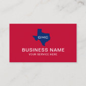 Texas State Logo Professional Blue & Red Visitekaartje (Voorkant)