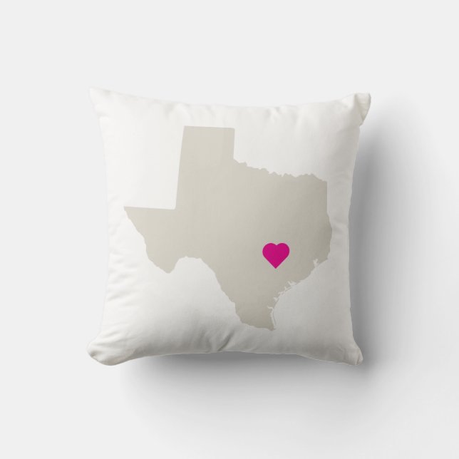  Texas State Love Reversible Pillow Kussen (Voorkant)