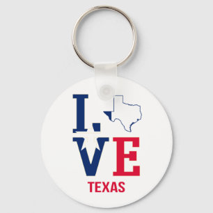 Texas State Love USA Sleutelhanger