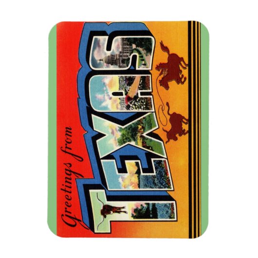 Texas State Magnet Magneet (Verticaal)