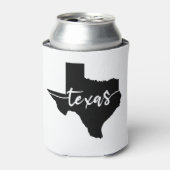 Texas State Map Blikjeskoeler (Blikje Voorkant)