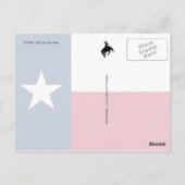 Texas State Map Briefkaart (Achterkant)