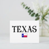 Texas State Map Flag Briefkaart (Staand voorkant)