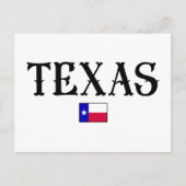 Texas State Map Flag Briefkaart (Voorkant)