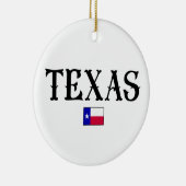Texas State Map Flag Keramisch Ornament (Rechts)