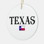 Texas State Map Flag Keramisch Ornament (Links)