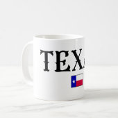 Texas State Map Flag Koffiemok (Voorkant links)
