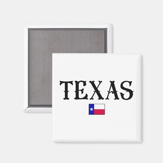 Texas State Map Flag Magneet (Voorkant / Achterkant)