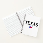 Texas State Map Flag Notitieboek (Binnen)