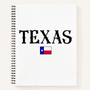 Texas State Map Flag Notitieboek
