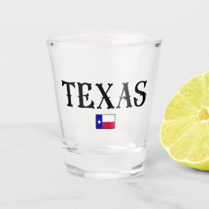 Texas State Map Flag Shot Glas