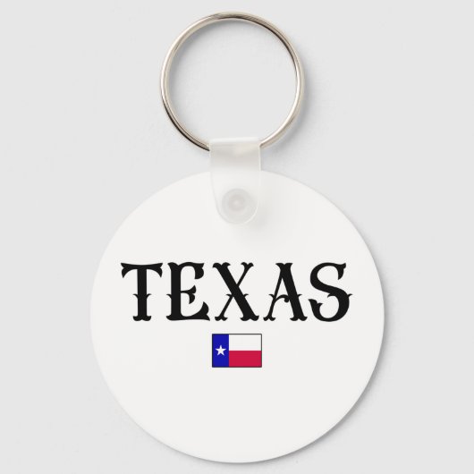 Texas State Map Flag Sleutelhanger (Voorkant)