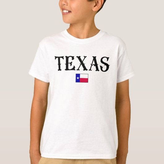 Texas State Map Flag T-shirt (Voorkant)