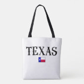 Texas State Map Flag Tote Bag (Achterkant)