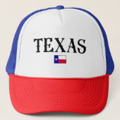 Texas State Map Flag Trucker Pet (Voorkant)
