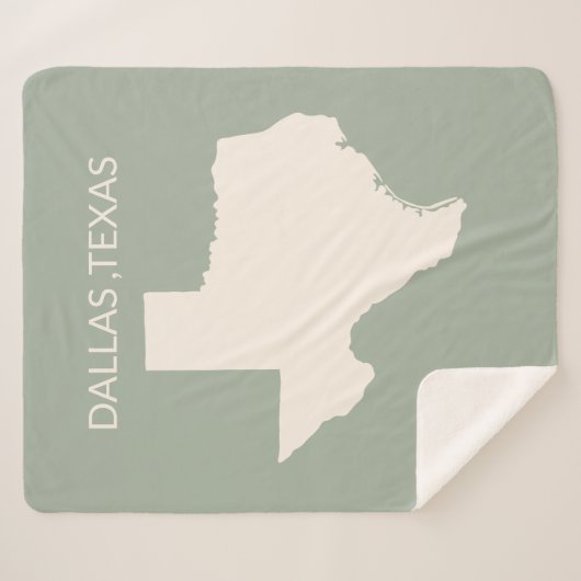 Texas State Map Home Decor  Sherpa Blanket Sherpa Deken (Voorkant (horizontaal))