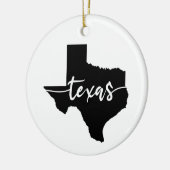 Texas State Map Keramisch Ornament (Links)