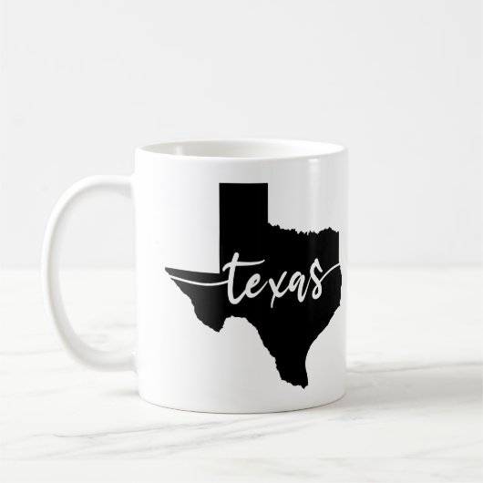 Texas State Map Koffiemok (Links)