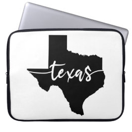 Texas State Map Laptop Sleeve