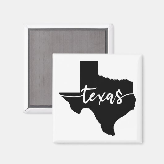 Texas State Map Magneet (Voorkant / Achterkant)