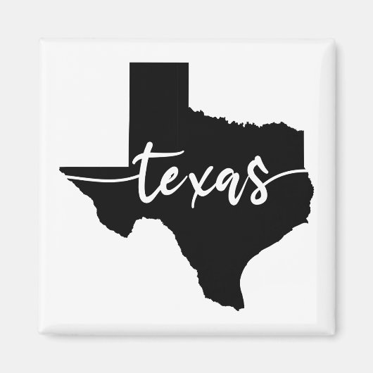 Texas State Map Magneet (Voorkant)
