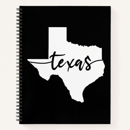 Texas State Map Notitieboek (Voorkant)