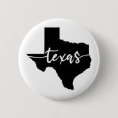 Texas State Map Ronde Button 5,7 Cm (Voorkant)