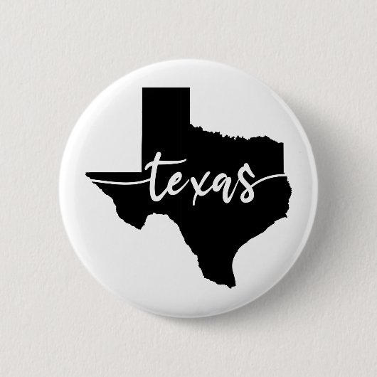 Texas State Map Ronde Button 5,7 Cm (Voorkant)