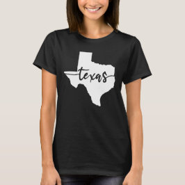 Texas State Map T-shirt