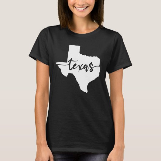 Texas State Map T-shirt (Voorkant)