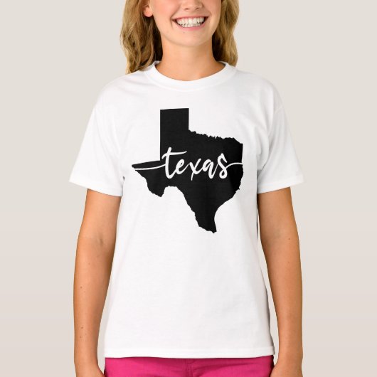 Texas State Map T-shirt (Voorkant)