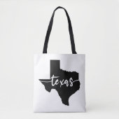 Texas State Map Tote Bag (Voorkant)