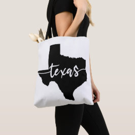 Texas State Map Tote Bag