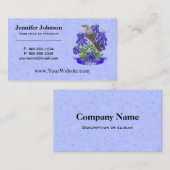 Texas State Mockingbird & Bluebonnet Flower Afsprakenkaartje (Voorkant / Achterkant)