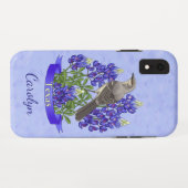 Texas State Mockingbird & Bluebonnet Flower Case-Mate iPhone Case (Achterkant (horizontaal))
