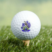 Texas State Mockingbird & Bluebonnet Flower Golf B Golfballen (Insitu Shirt)