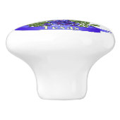 Texas State Mockingbird & Bluebonnet Flower Keramische Knop (Zijkant)