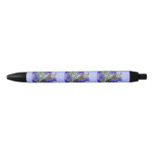 Texas State Mockingbird & Bluebonnet Flower Zwarte Inkt Pen (Voorkant)