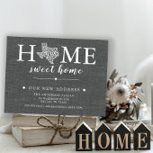 TEXAS State Moving Notice Post Kaart