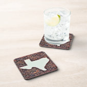 Texas State on a Brick Wall Onderzetter Set (Rechterzijde)