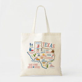 Texas State oriëntatiepunten Illustratie Tas