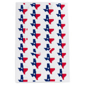 Texas State Outline en de kleuren van de vlag, Medium Cadeauzakje (Voorkant)