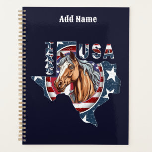 Texas State Outline Verenigde Staten Horse Planner